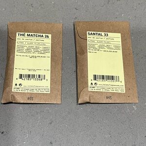 Le Labo Thé Matcha 26 and Santal 33 Sample Duo, New/Unopened